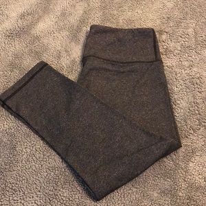 Lululemon Heather gray crops